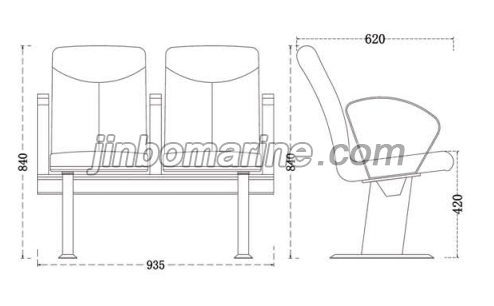 Marine Ship Yacht passenger Seats-Luxury Ergonomic Yacht ChairsTXA07E