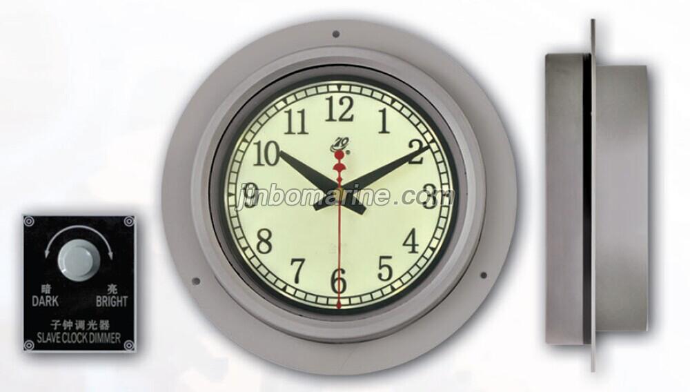Marine Round Luminous Slave Clock on the Wheel House Control Console ...